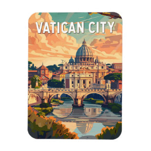 Ímã Vaticano City Art Vintage