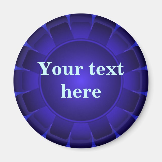 Imã Vazio Azul de Fita para Personalizar (Frente)