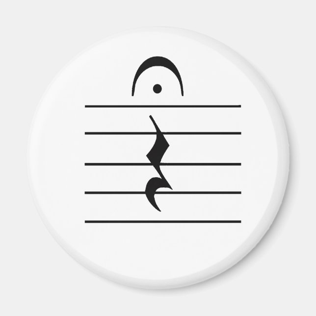 Imã Vazio de anotação de música (Frente)