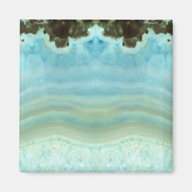 Imã Vazio Glamorous Blue Crystal Salvar a Data (Frente)