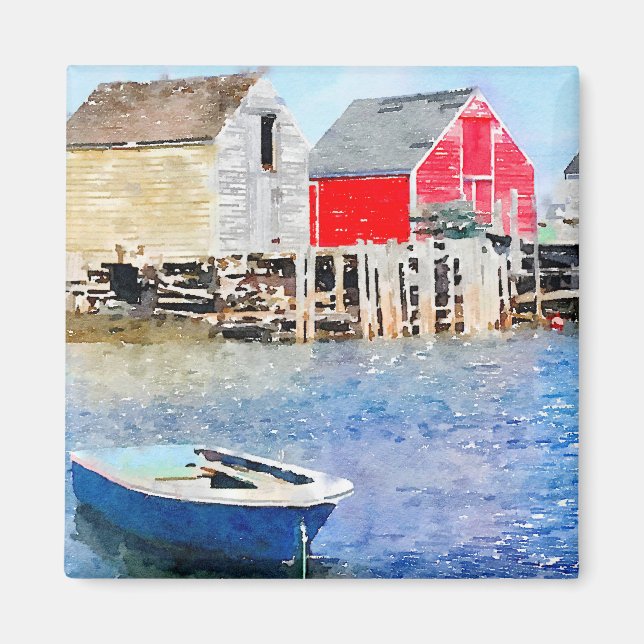 Imã Vazios de pesca de rochas azuis oceânicas (Frente)