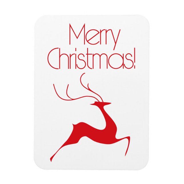 Ímã veado de Natal (Vertical)