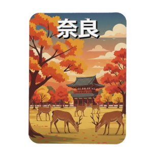 Ímã Veados no Parque Nara Japão Viagem