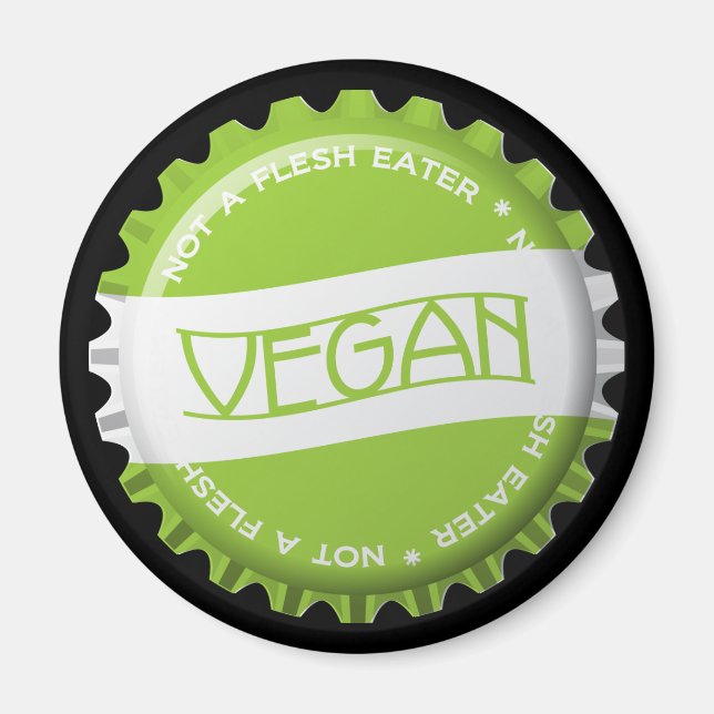Imã Vegan Bottlecap (Frente)