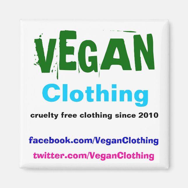 Imã VEGAN Clothing Promo (Frente)