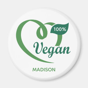 Imã Vegan de nome personalizado