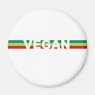 Imã Vegan em listras de Rasta