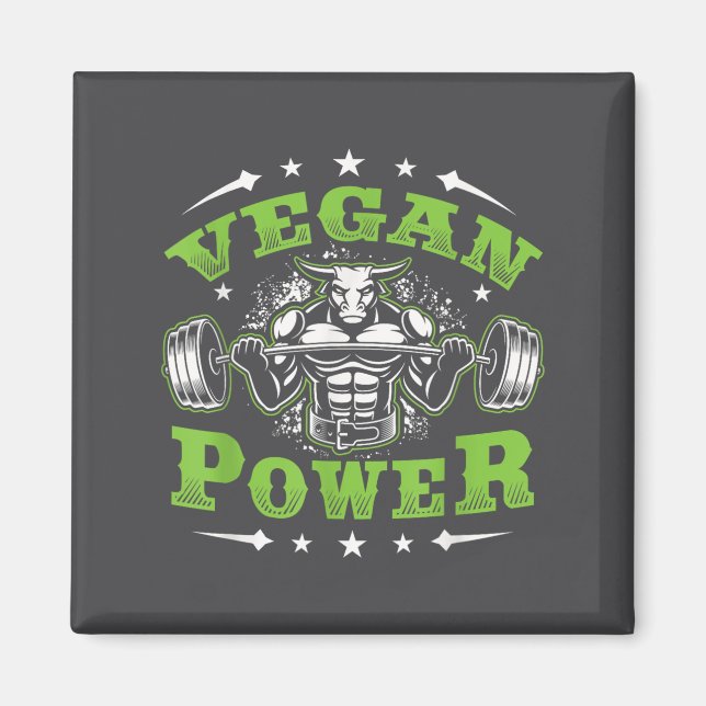 Imã Vegan Fitness Workout I'm Vegan Wer  (Frente)