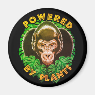 Imã Vegan Gorilla - Alimentado Por Plantas Citação
