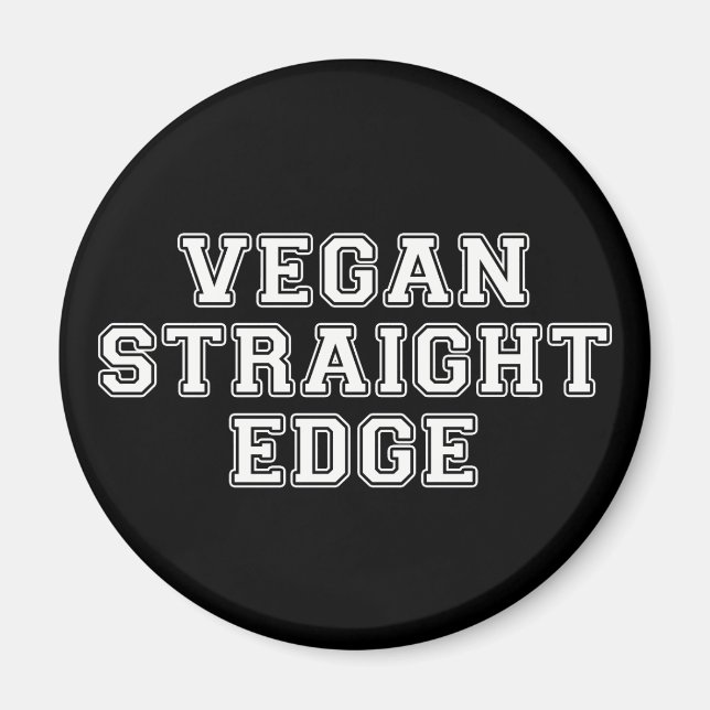 Imã Vegan Straight Edge (Frente)