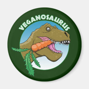 Imã Vegan T-Rex - Veganism Humor