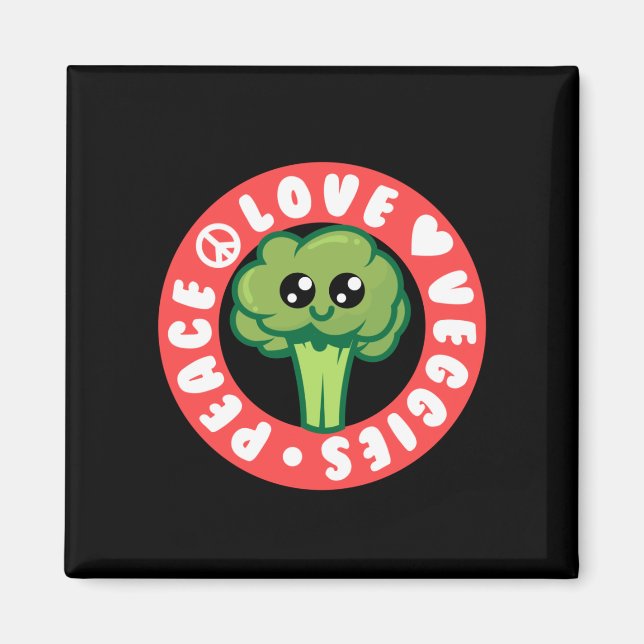 Imã Vegan Vegetables Broccoli (Frente)