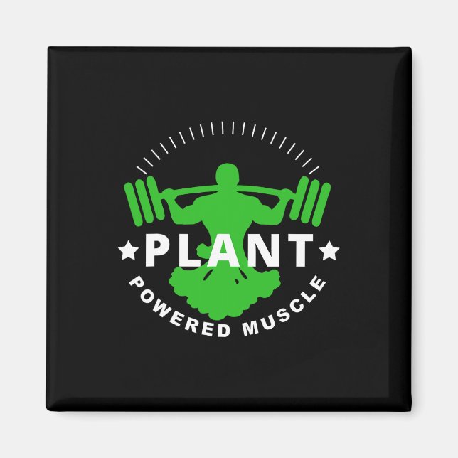 Imã Vegan Vegetarian Broccoli Bodbuilding Lift (Frente)