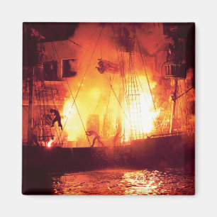 Imã Vegas - ilha do tesouro - explosão, navio do