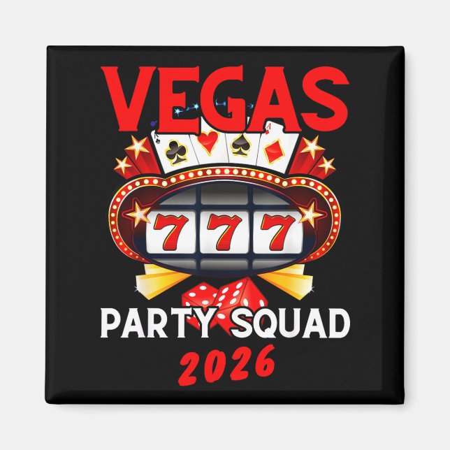 Imã Vegas Squad Party 2026 Las Vegas Family Trip Group (Frente)