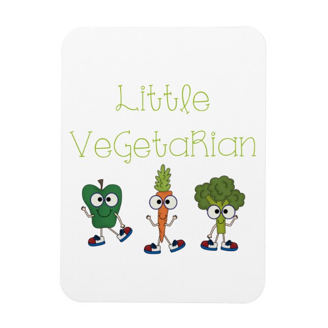 Ímã Vegetariano pequeno (Vertical)