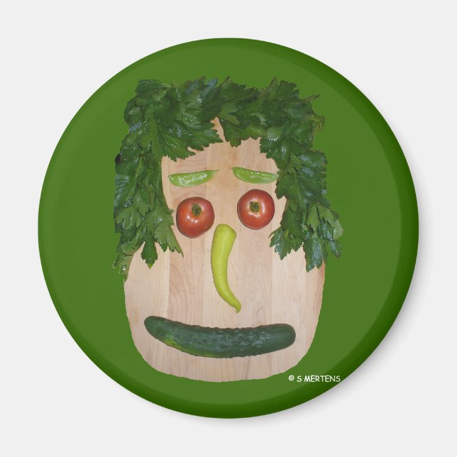 Imã Veggie Face (Frente)