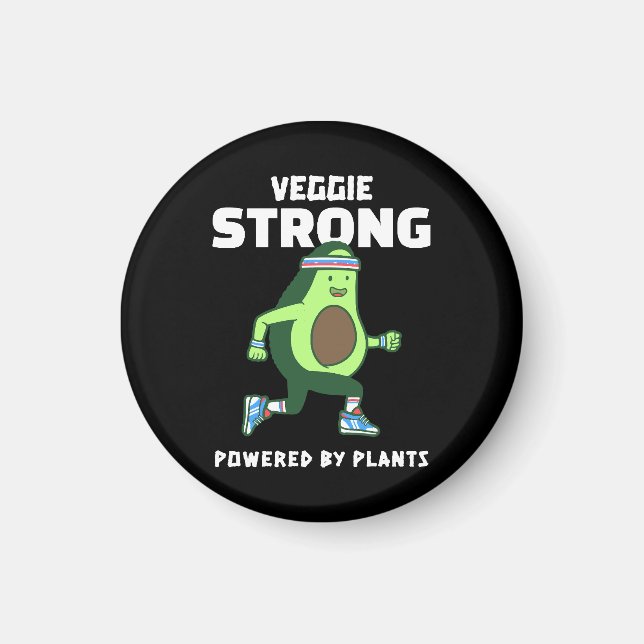 Imã Veggie Strong, Alimentado por plantas (Frente)