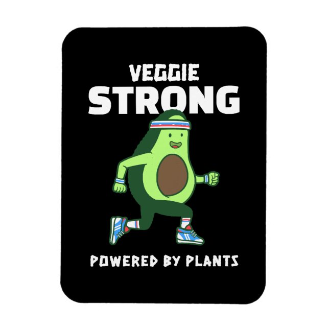 Ímã Veggie Strong, Poderoso pelas plantas (Vertical)