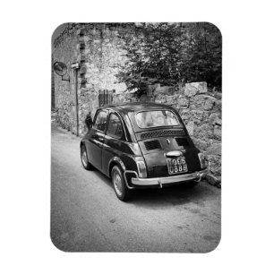 Ímã Veículo FIAT 500 a preto e branco