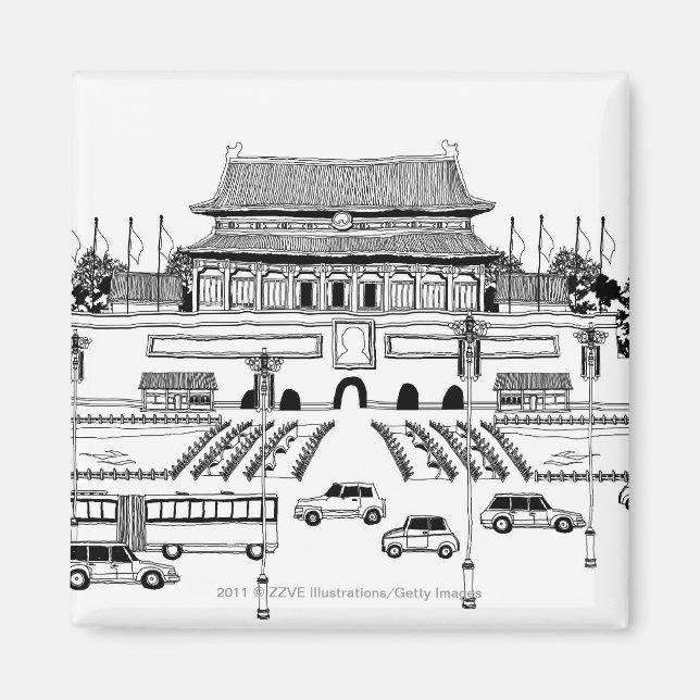 Imã Veículos rodoviários por pagoda (Frente)