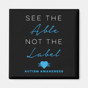 Imã Veja O Able Not The Label Autism Down Syndrome Aw