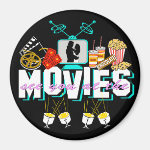 Imã Veja-o nos filmes - fundo escuro