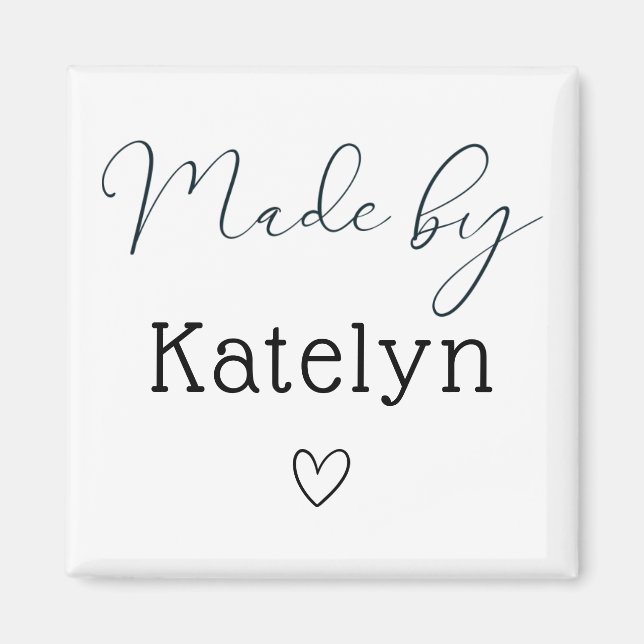 Imã Veja O Que Fiz Com O Magnet Personalizado (Frente)