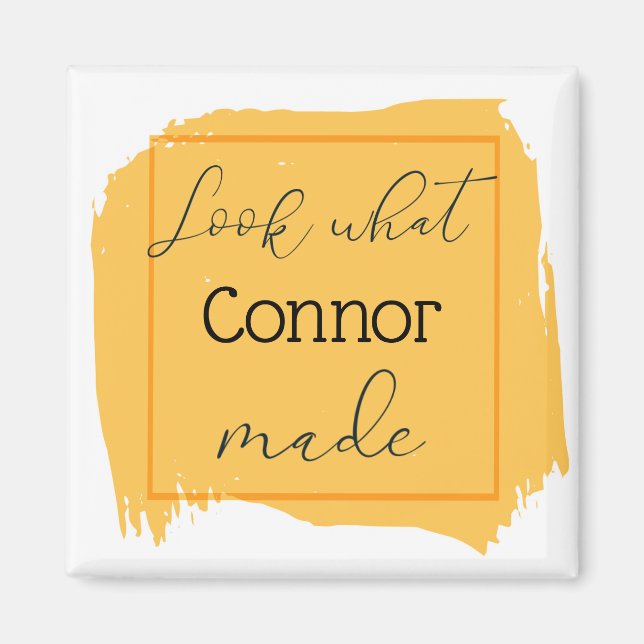 Imã Veja O Que Fiz Com O Magnet Personalizado (Frente)