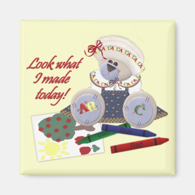 Imã Veja O Que Fiz Com O Magnet Quadrado (Frente)