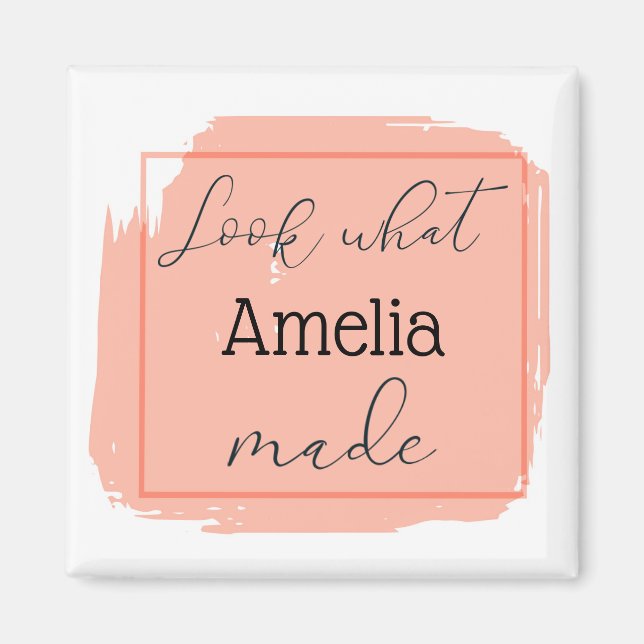 Imã Veja O Que Fiz Personalizado (Frente)