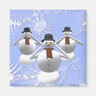Imã Veja, Ouça, Não Fale Nada De Mau Snowman.