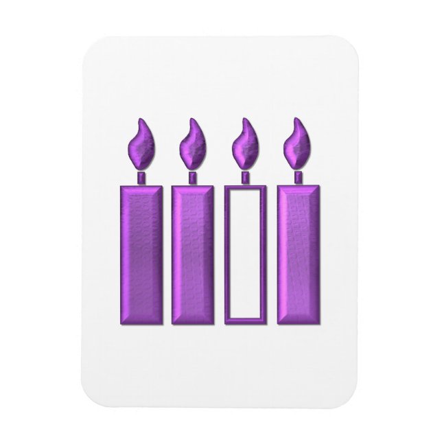 Ímã Velas "3-D" de coroa (Vertical)