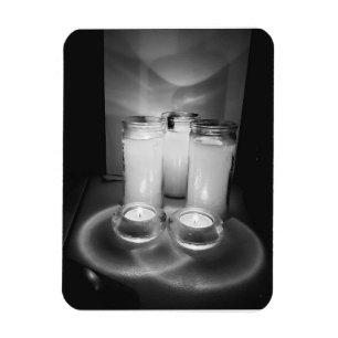 Ímã velas brancas originais fotografias de vida estáti