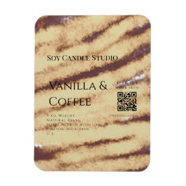 Ímã Velas de café de baunilha adicionar barramento QR