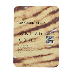 Ímã Velas de café de baunilha adicionar barramento QR