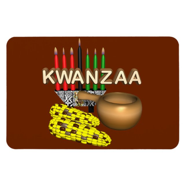 Ímã Velas de Kwanzaa - (Horizontal)