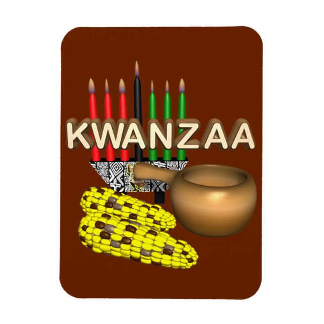 Ímã Velas de Kwanzaa - (Vertical)