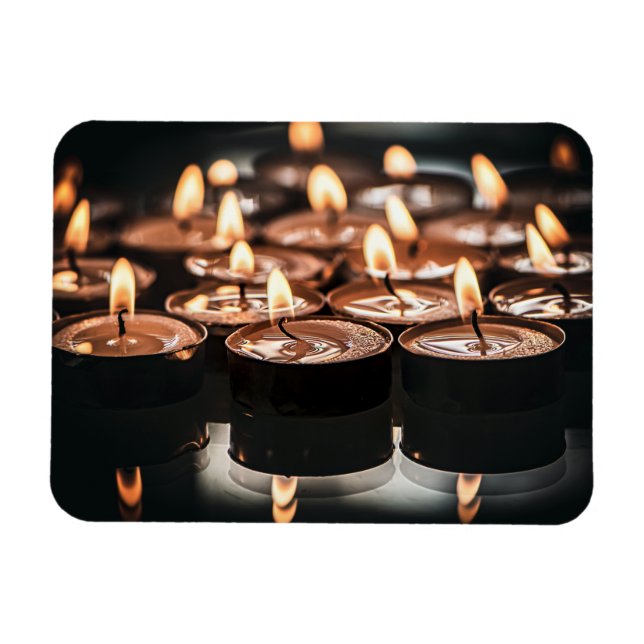 Ímã Velas de Natal (Horizontal)