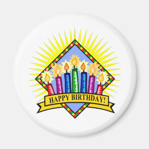 Imã Velas do feliz aniversario