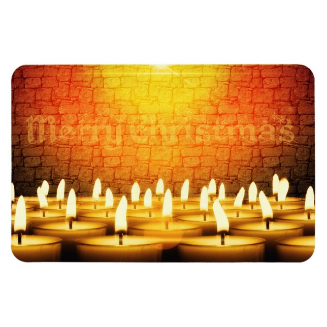 Ímã Velas queimadas - Feliz Natal (Horizontal)