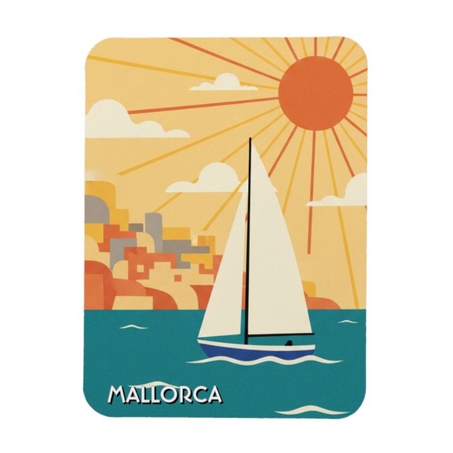 Ímã Velero em Maiorca Espanha Viagem (Vertical)
