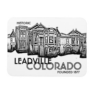 Ímã velho histórico da cidade de Leadville