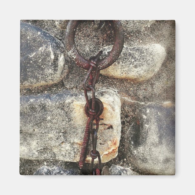 Imã Velho metal e rochas (Frente)