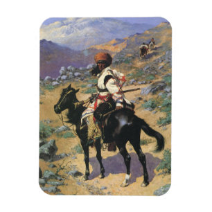 Ímã Velho Oeste Selvagem, Um Caçador Indígena por Remi