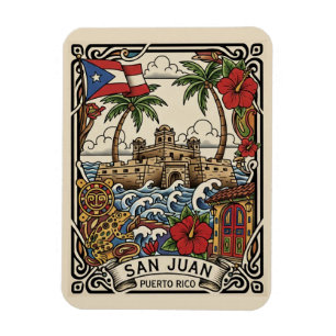 Ímã Velho San Juan Porto Rico Viagem