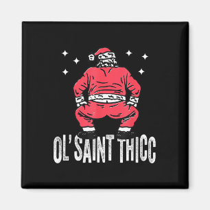 Imã Velho São Thicc Natal Divertido Papai Noel Natal