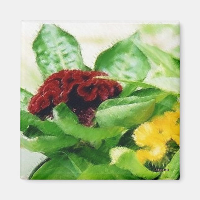 Imã Velvet Floral (Frente)