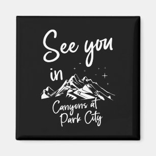 Imã Vemo-Nos Em Desfiladeiros Em Park City Usa Férias