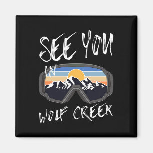 Imã Vemo-Nos Em Wolf Creek Usa Vacinação Esqui Óculos 